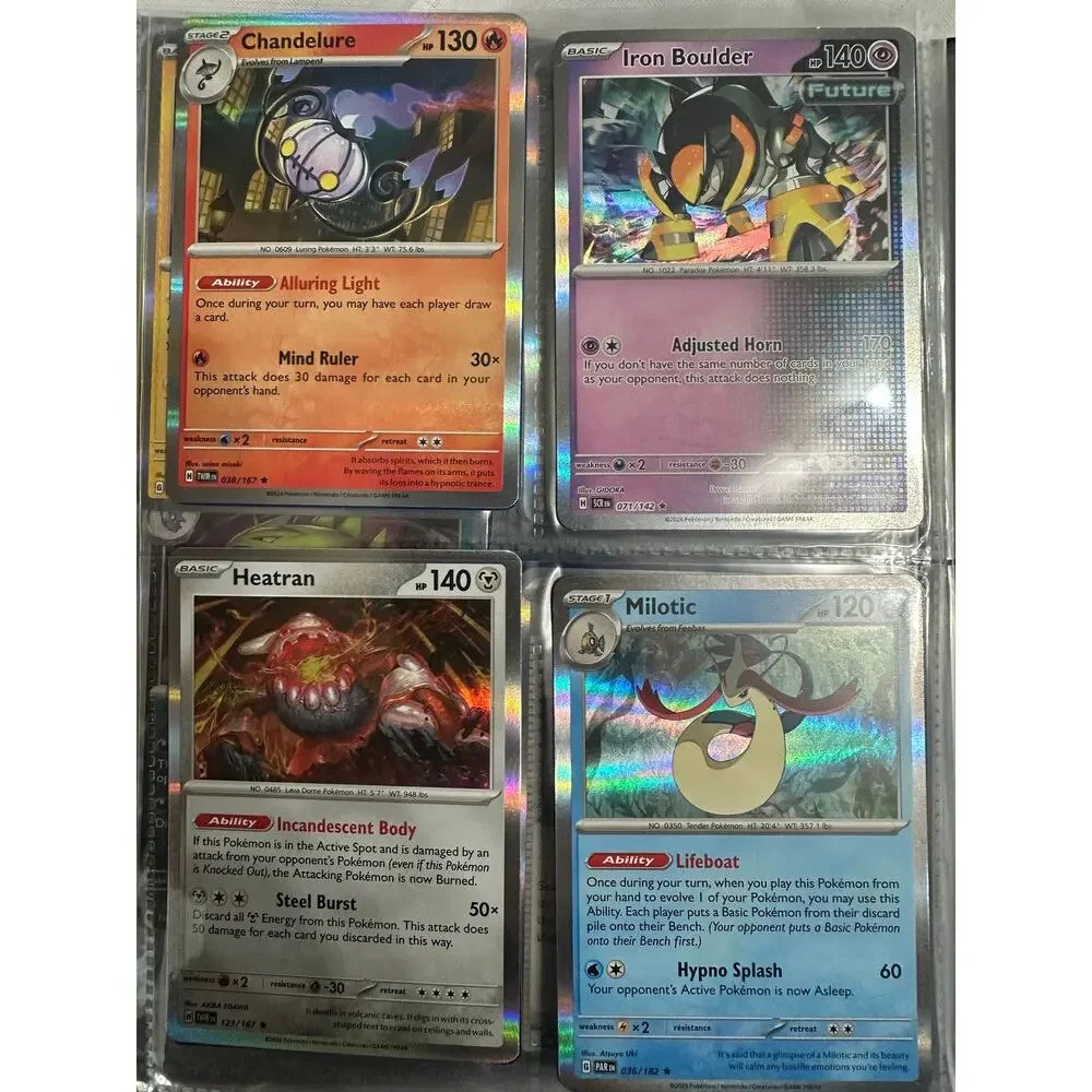 Lot of 80 holographic rare Pokemon cards.